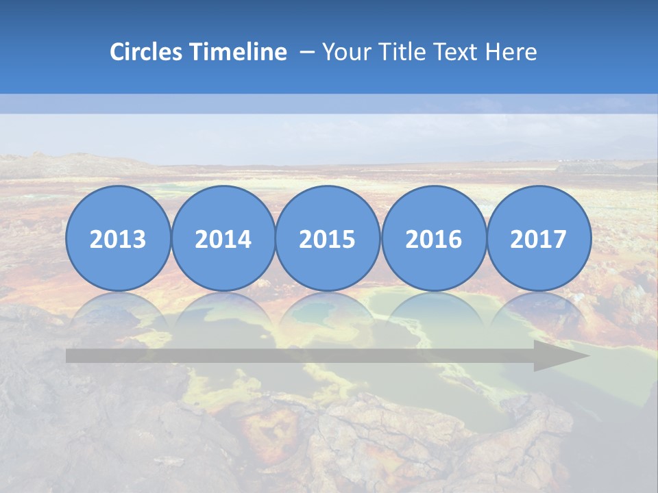 A Colorful Landscape With Rocks And A Blue Sky In The Background PowerPoint Template