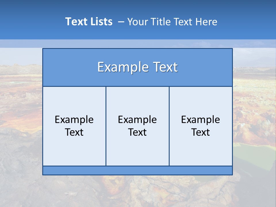 A Colorful Landscape With Rocks And A Blue Sky In The Background PowerPoint Template