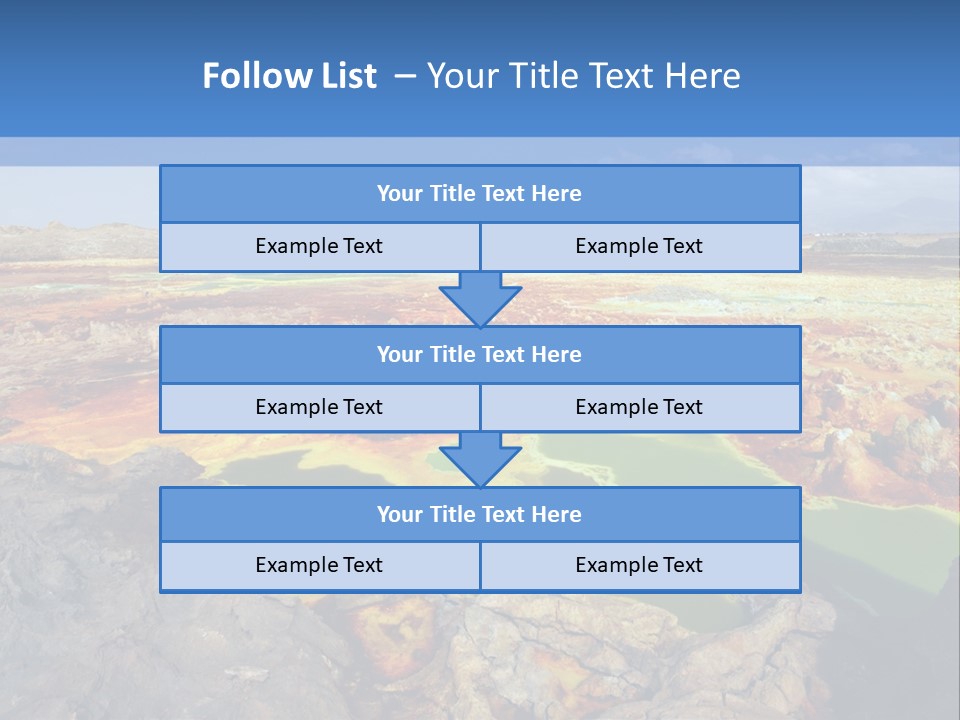 A Colorful Landscape With Rocks And A Blue Sky In The Background PowerPoint Template