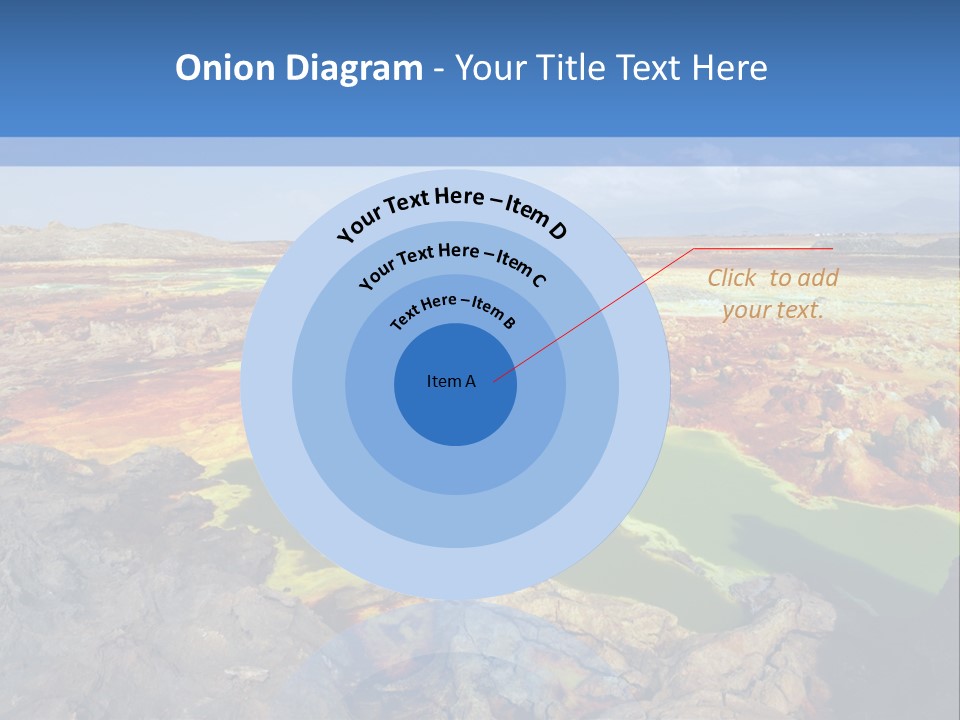 A Colorful Landscape With Rocks And A Blue Sky In The Background PowerPoint Template