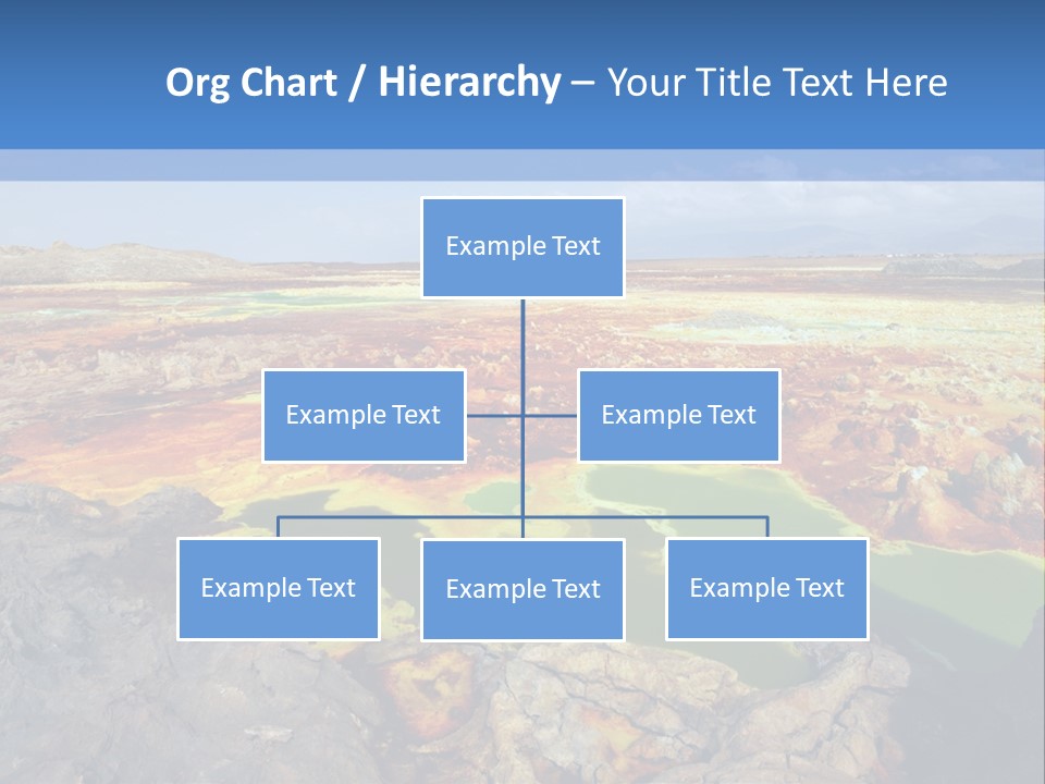 A Colorful Landscape With Rocks And A Blue Sky In The Background PowerPoint Template