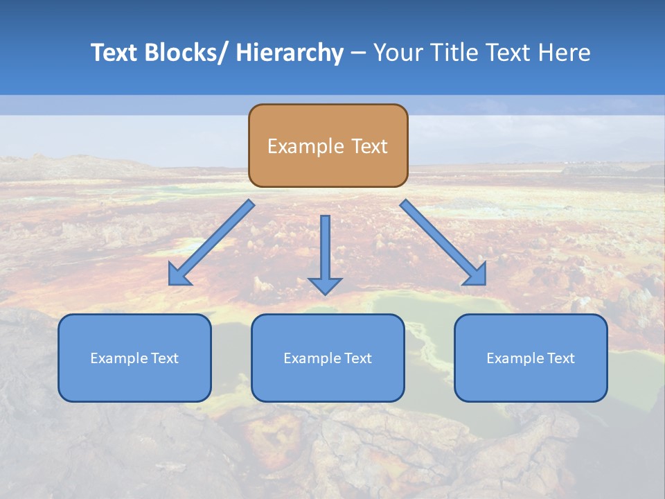 A Colorful Landscape With Rocks And A Blue Sky In The Background PowerPoint Template