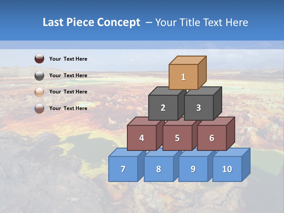 A Colorful Landscape With Rocks And A Blue Sky In The Background PowerPoint Template