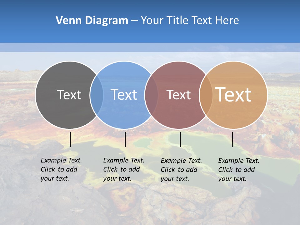 A Colorful Landscape With Rocks And A Blue Sky In The Background PowerPoint Template