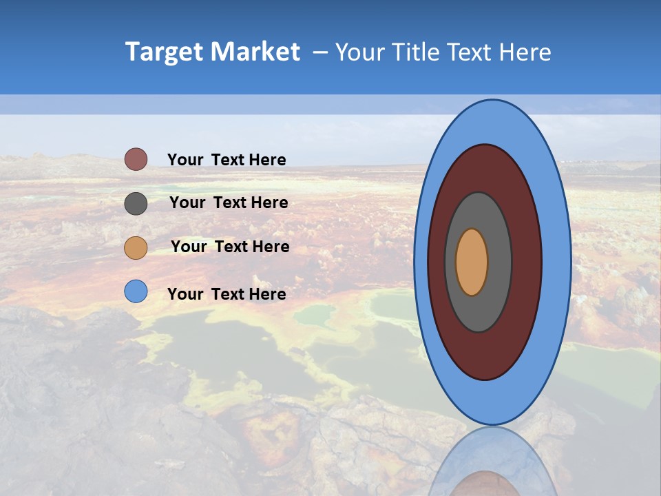 A Colorful Landscape With Rocks And A Blue Sky In The Background PowerPoint Template