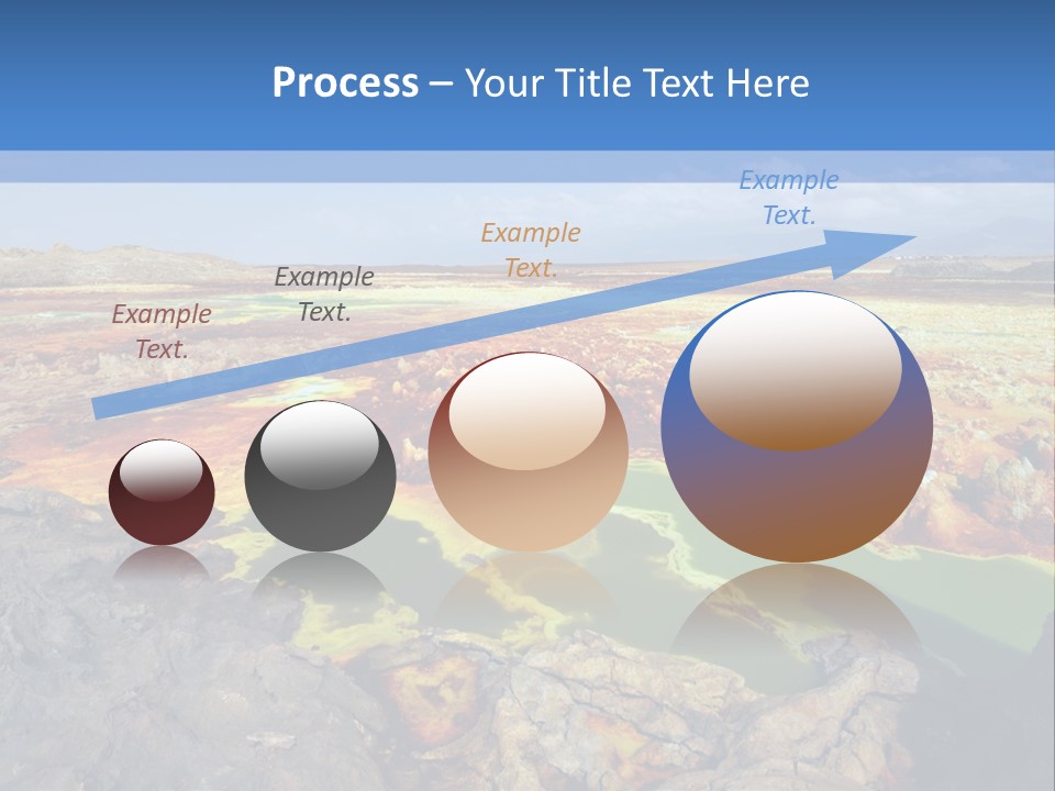 A Colorful Landscape With Rocks And A Blue Sky In The Background PowerPoint Template