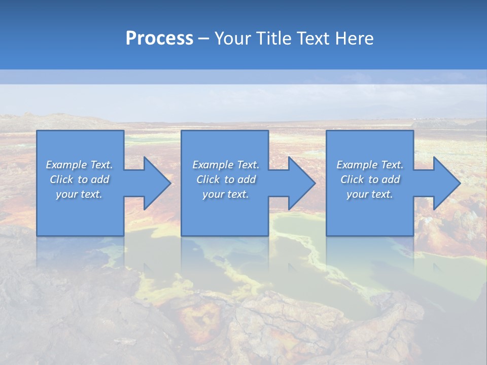 A Colorful Landscape With Rocks And A Blue Sky In The Background PowerPoint Template