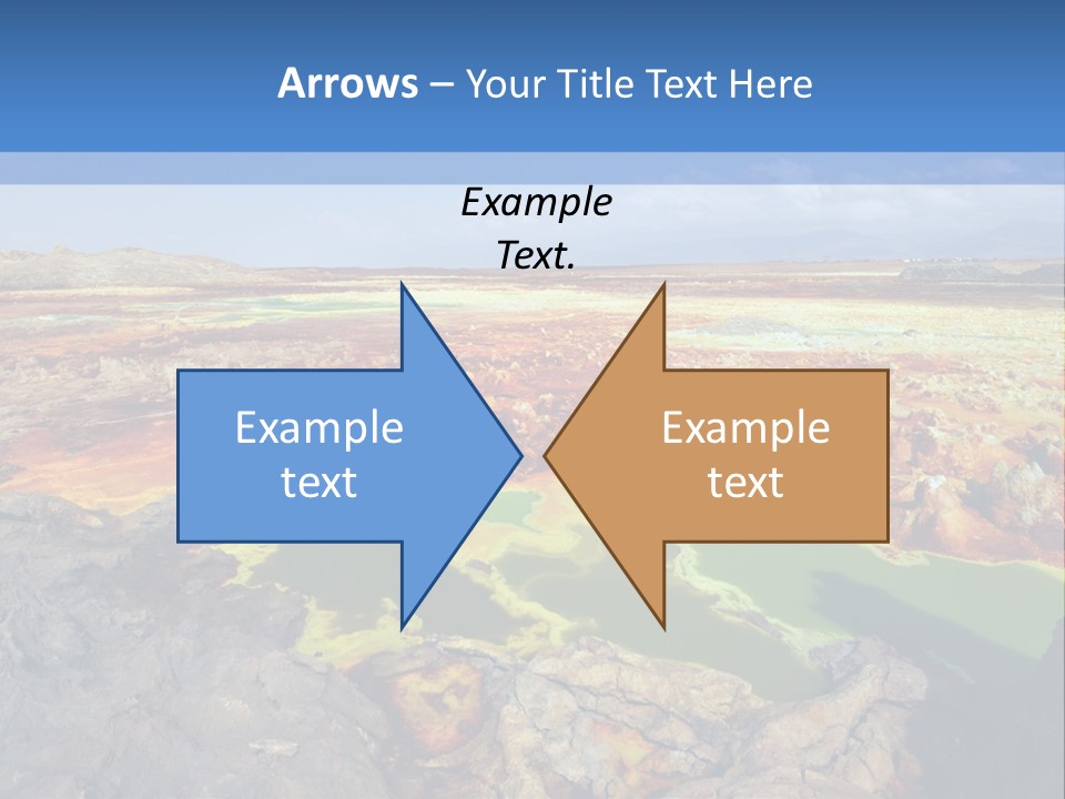 A Colorful Landscape With Rocks And A Blue Sky In The Background PowerPoint Template