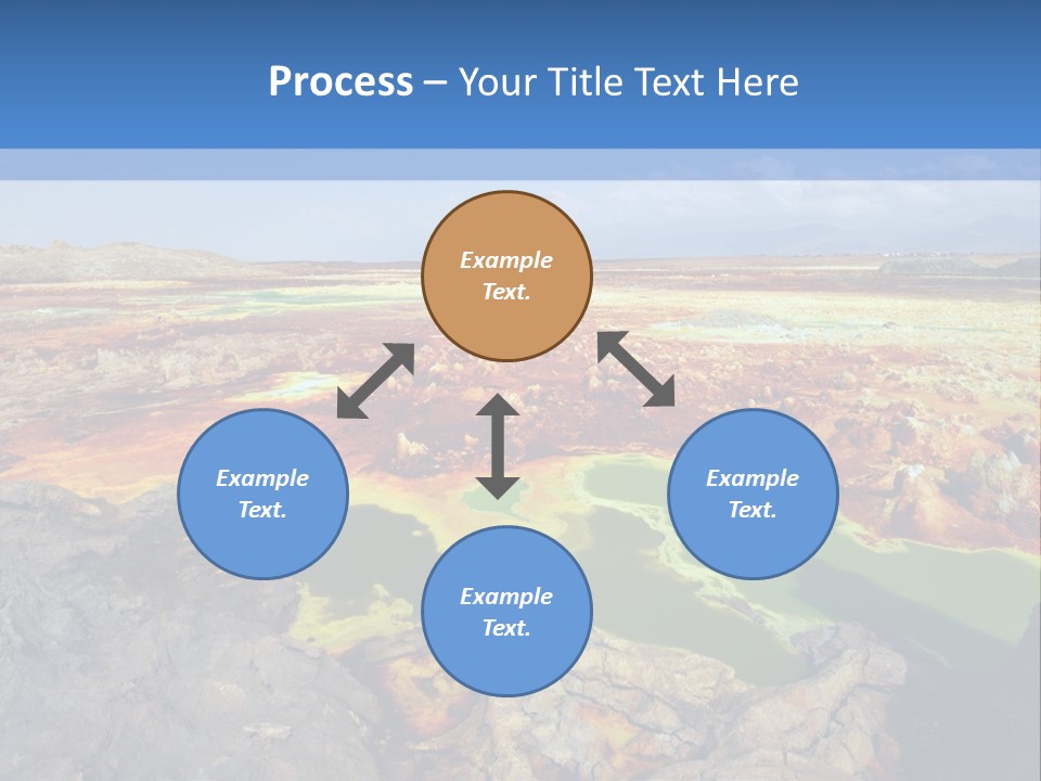 A Colorful Landscape With Rocks And A Blue Sky In The Background PowerPoint Template