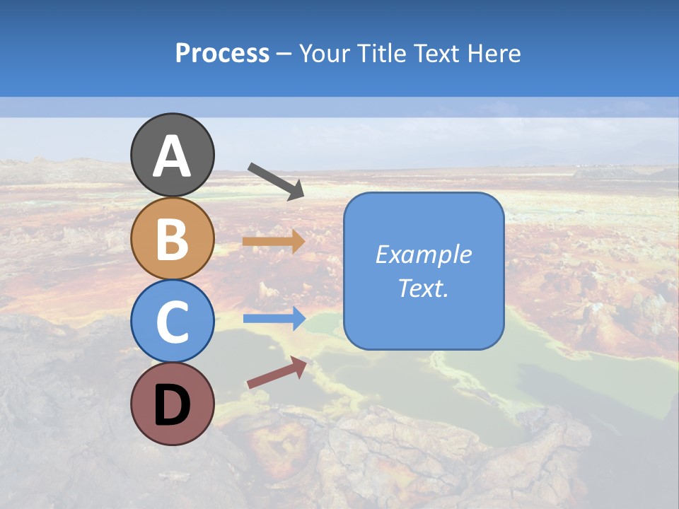 A Colorful Landscape With Rocks And A Blue Sky In The Background PowerPoint Template