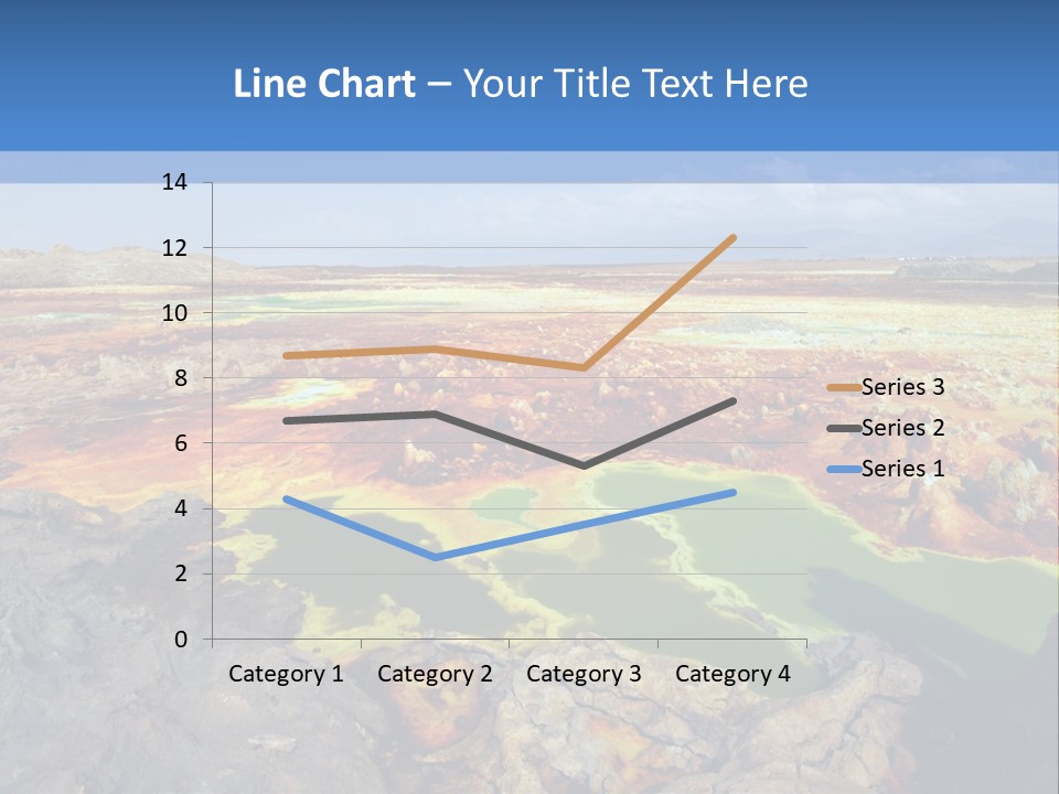 A Colorful Landscape With Rocks And A Blue Sky In The Background PowerPoint Template