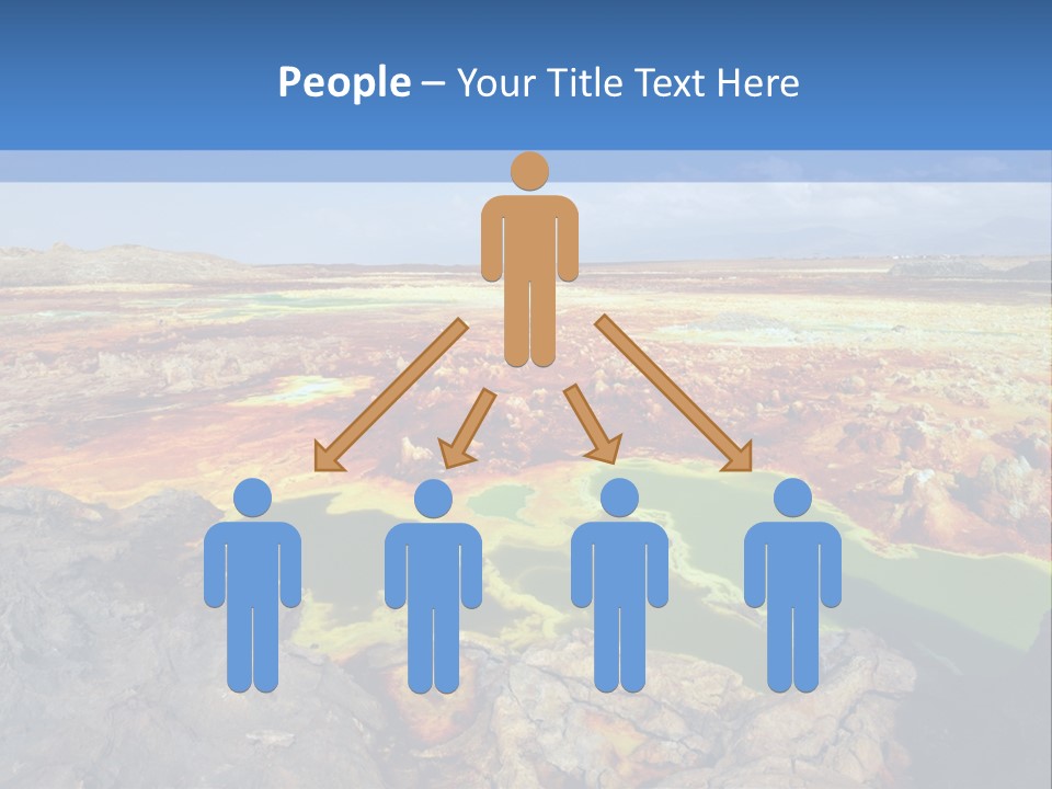 A Colorful Landscape With Rocks And A Blue Sky In The Background PowerPoint Template