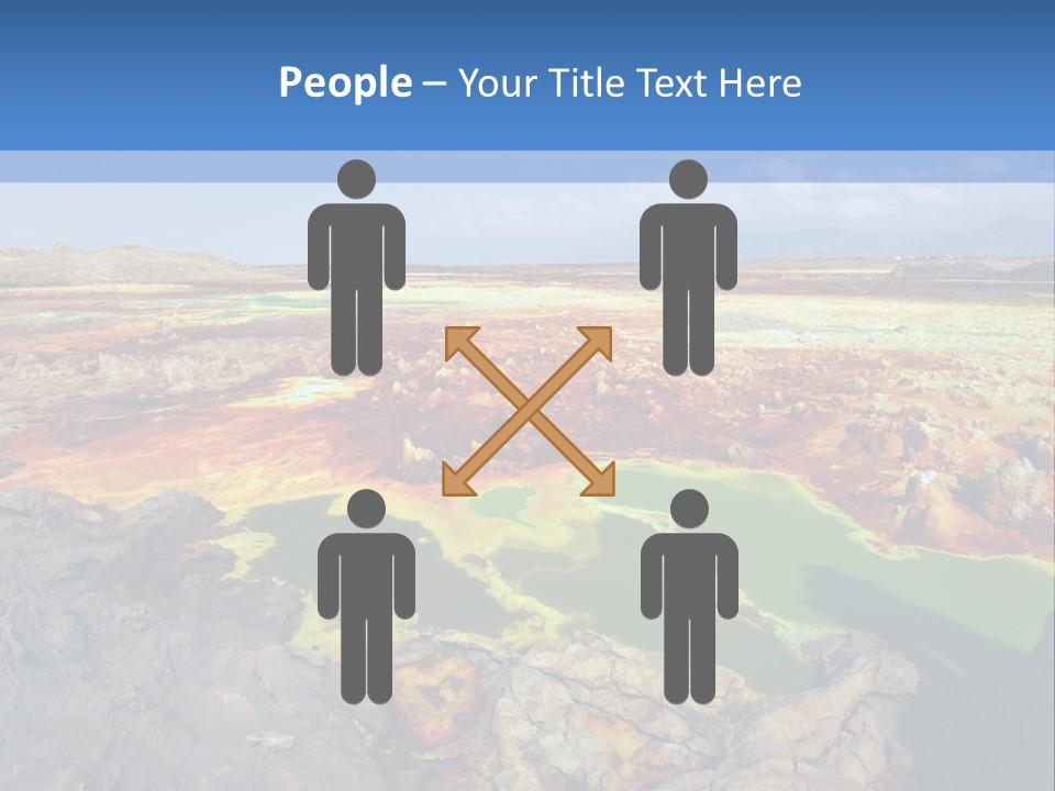 A Colorful Landscape With Rocks And A Blue Sky In The Background PowerPoint Template