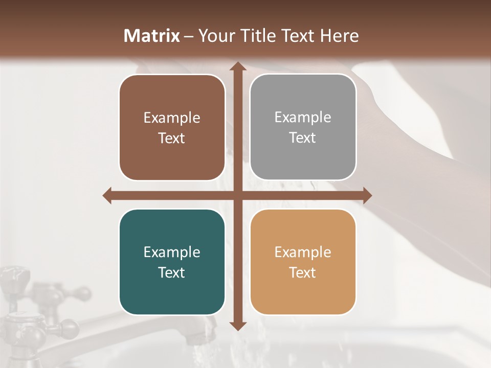 A Man Washing His Face In A Sink PowerPoint Template