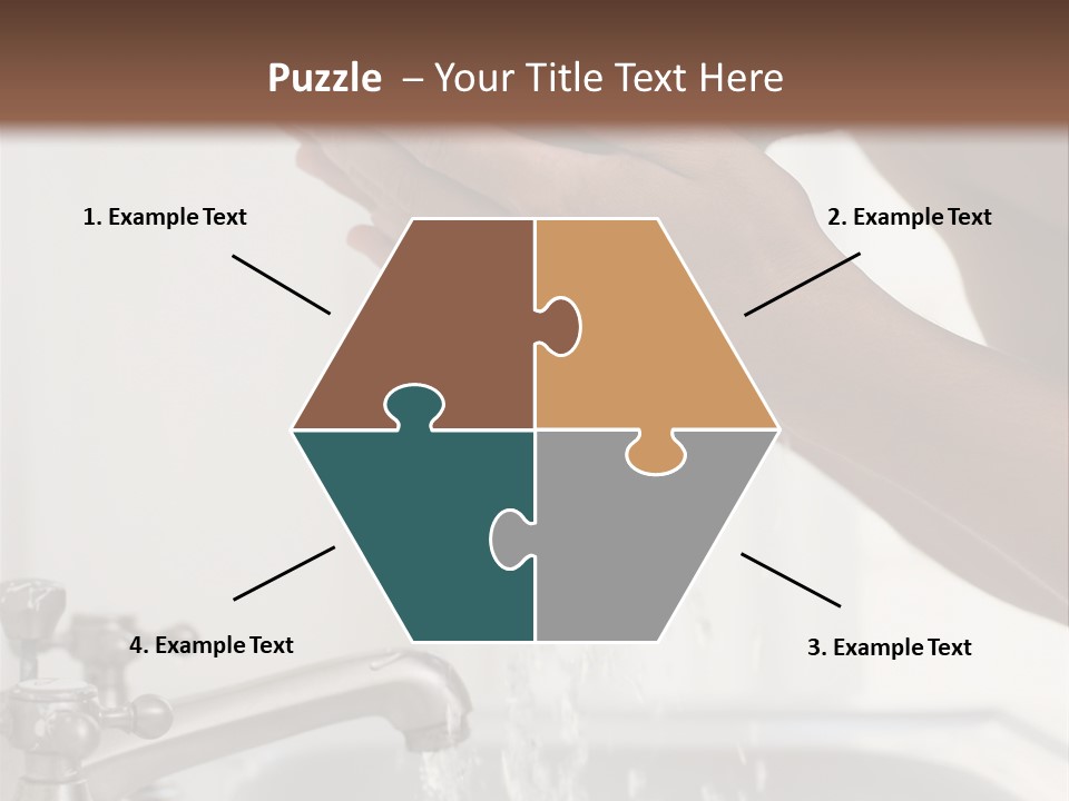 A Man Washing His Face In A Sink PowerPoint Template