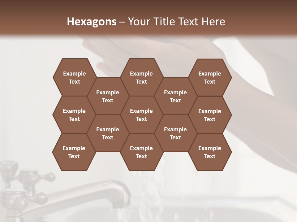 A Man Washing His Face In A Sink PowerPoint Template