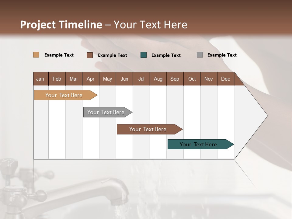A Man Washing His Face In A Sink PowerPoint Template