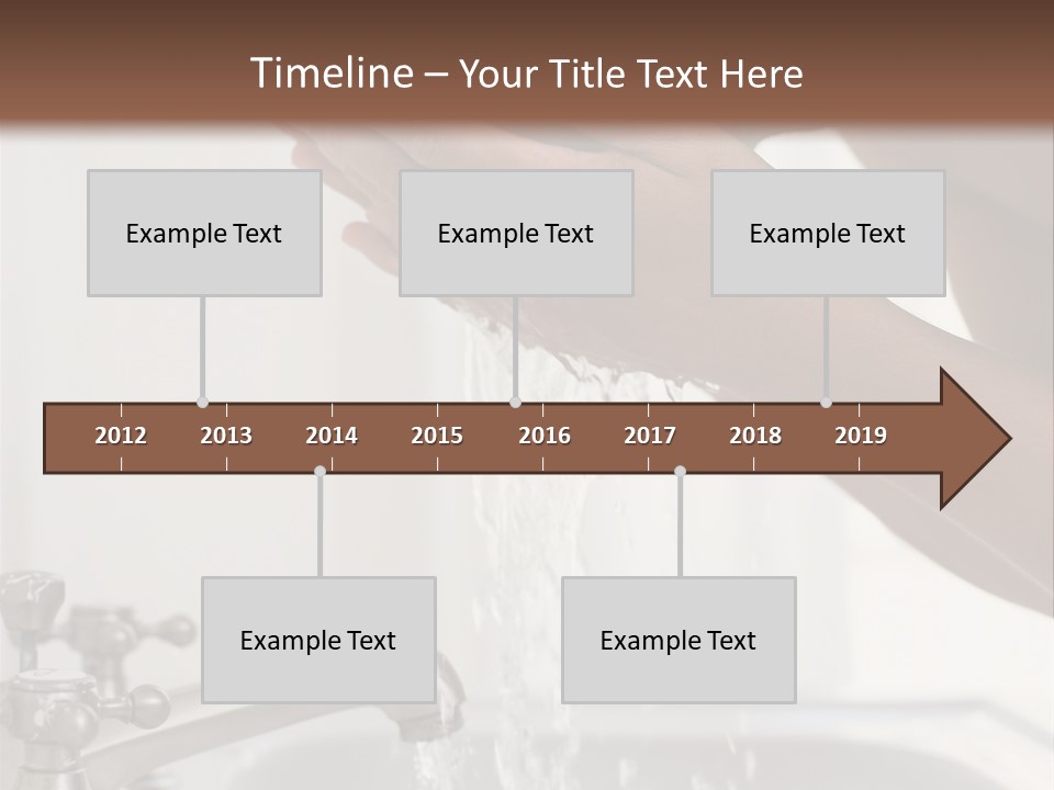 A Man Washing His Face In A Sink PowerPoint Template