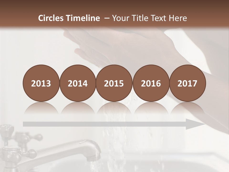 A Man Washing His Face In A Sink PowerPoint Template