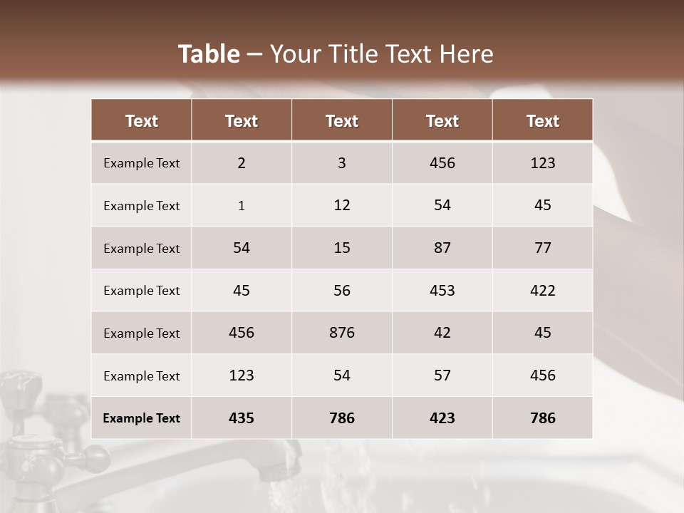A Man Washing His Face In A Sink PowerPoint Template
