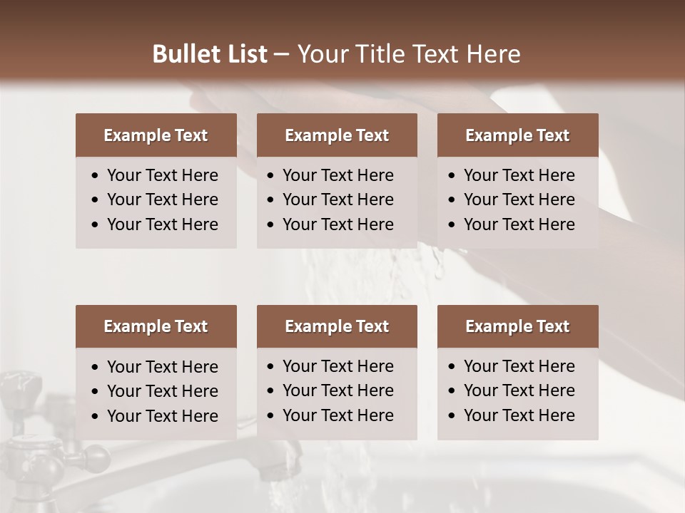 A Man Washing His Face In A Sink PowerPoint Template