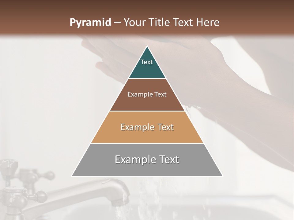 A Man Washing His Face In A Sink PowerPoint Template
