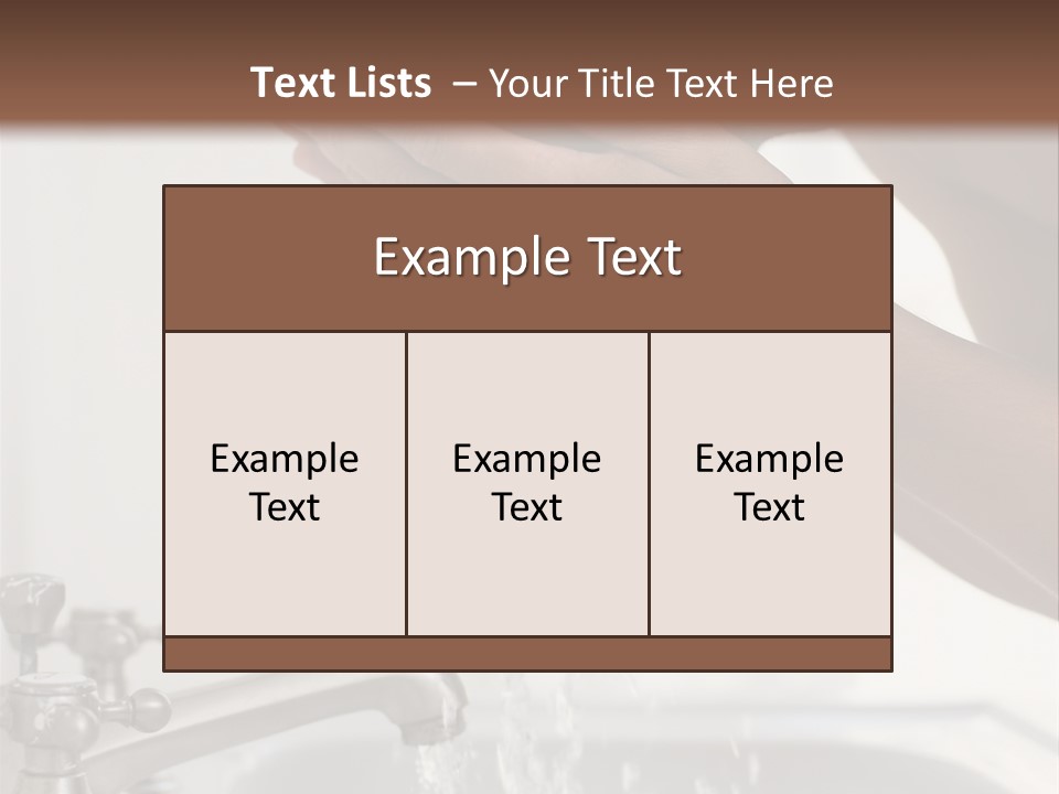A Man Washing His Face In A Sink PowerPoint Template