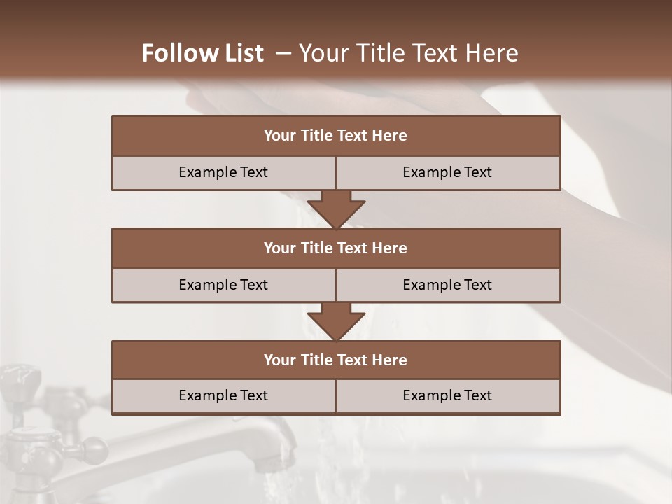 A Man Washing His Face In A Sink PowerPoint Template