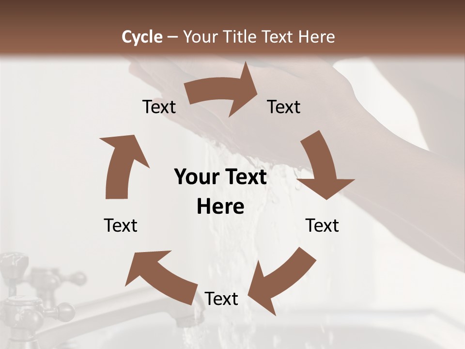 A Man Washing His Face In A Sink PowerPoint Template