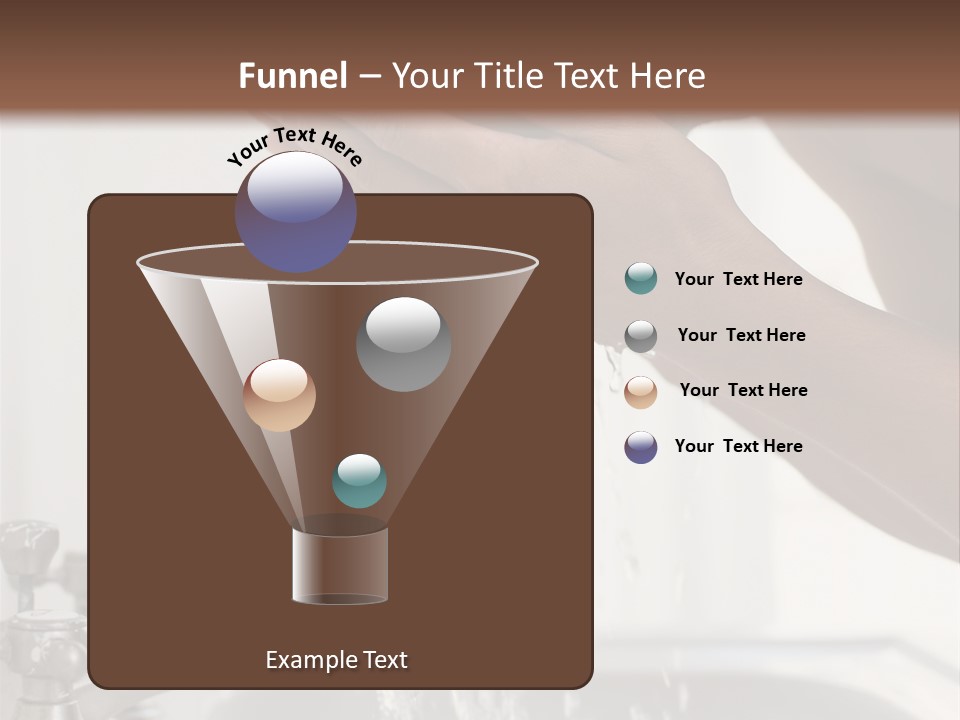 A Man Washing His Face In A Sink PowerPoint Template