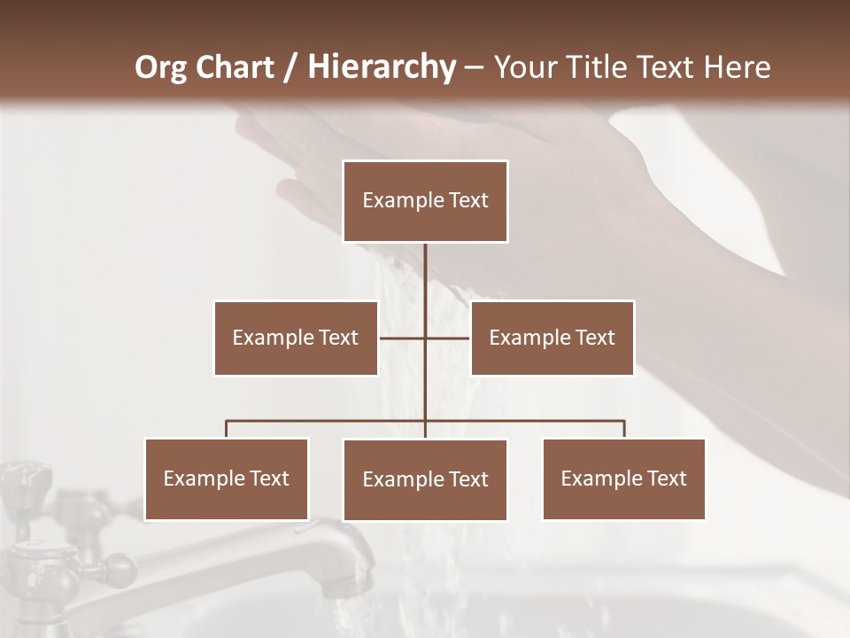 A Man Washing His Face In A Sink PowerPoint Template