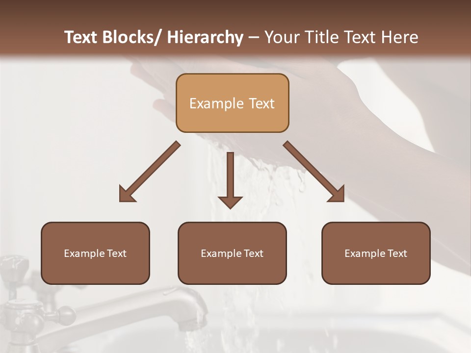 A Man Washing His Face In A Sink PowerPoint Template