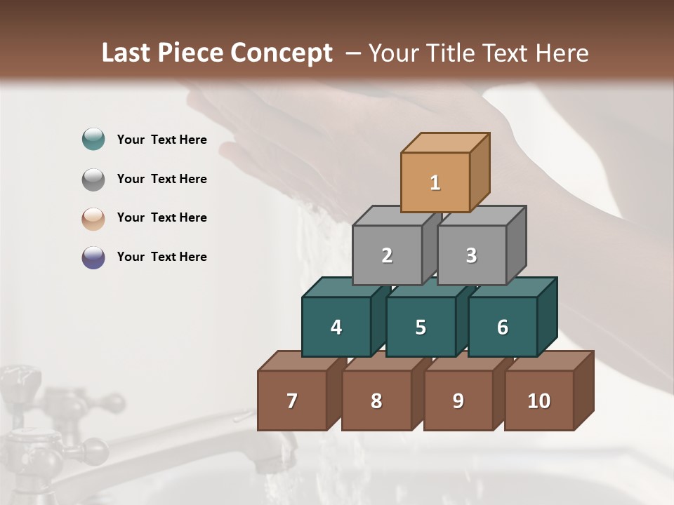 A Man Washing His Face In A Sink PowerPoint Template
