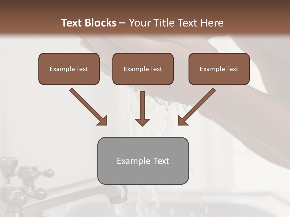 A Man Washing His Face In A Sink PowerPoint Template