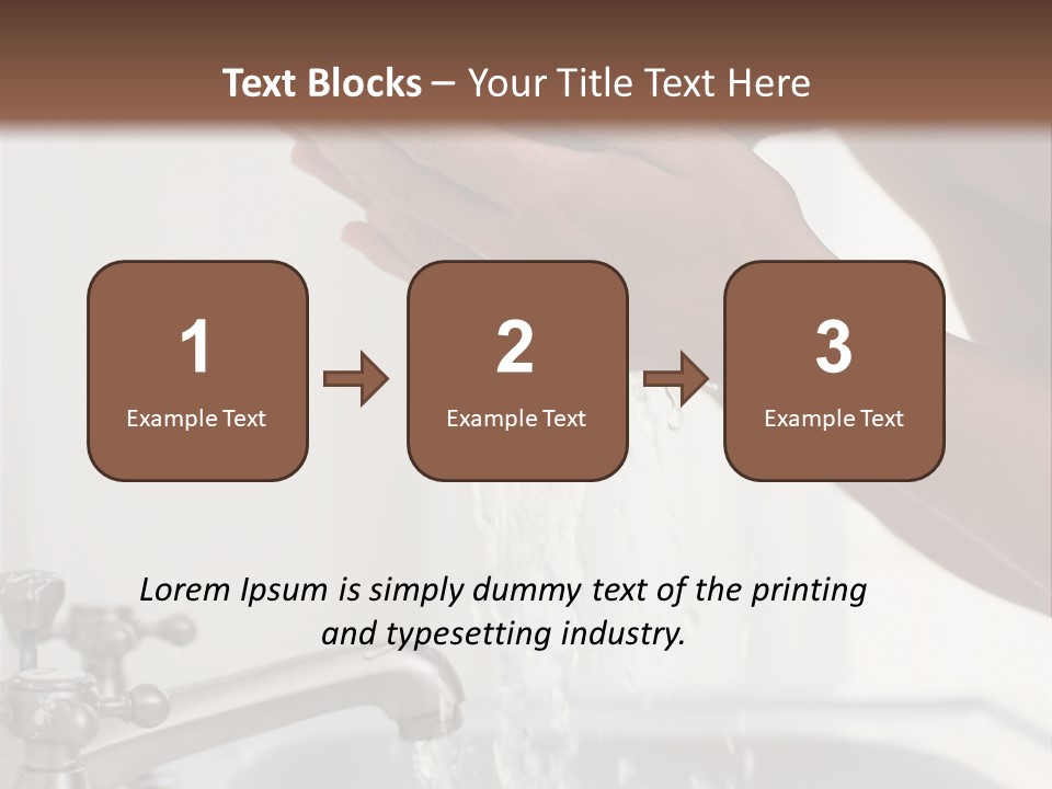 A Man Washing His Face In A Sink PowerPoint Template