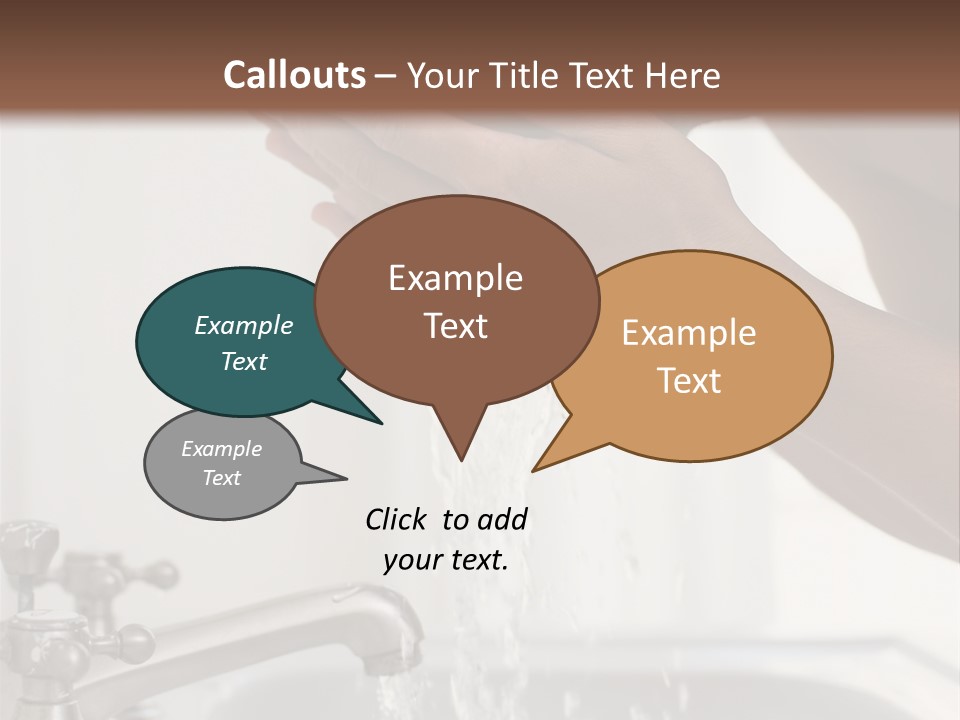 A Man Washing His Face In A Sink PowerPoint Template