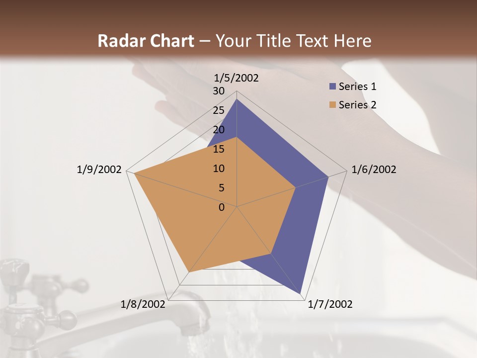 A Man Washing His Face In A Sink PowerPoint Template