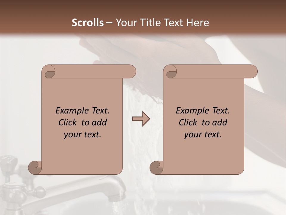 A Man Washing His Face In A Sink PowerPoint Template