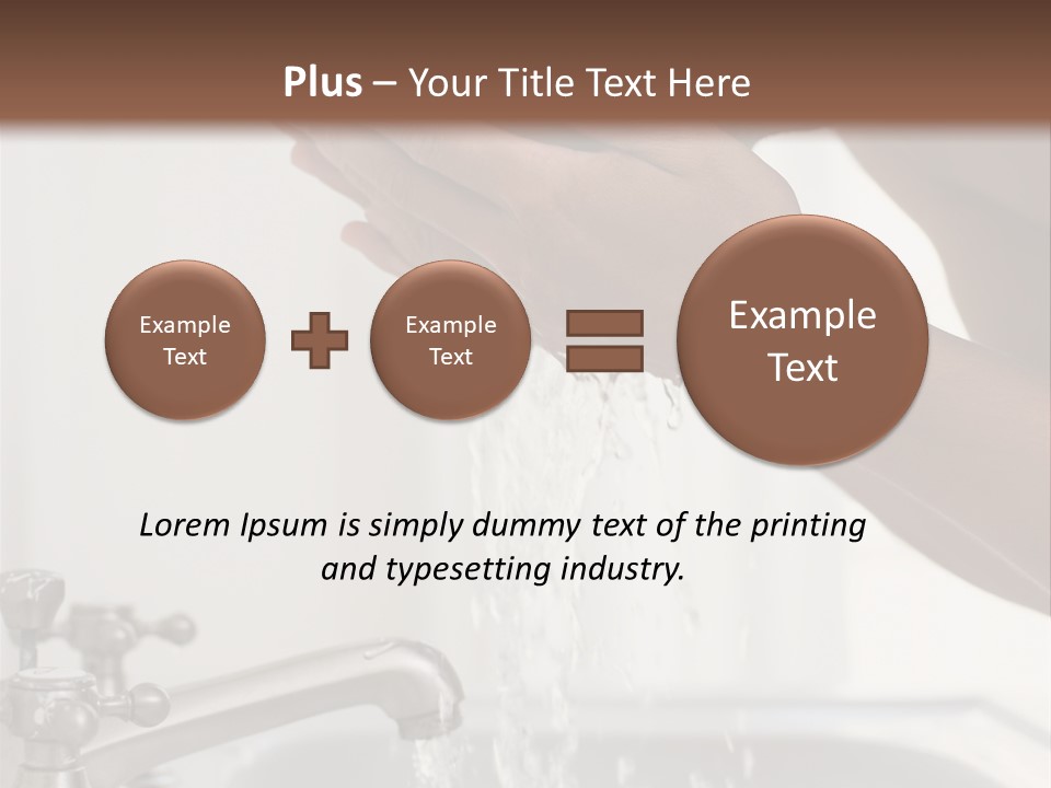 A Man Washing His Face In A Sink PowerPoint Template