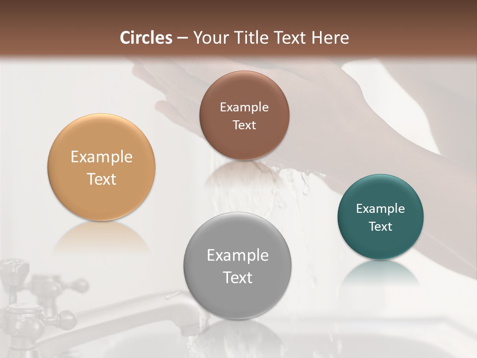 A Man Washing His Face In A Sink PowerPoint Template