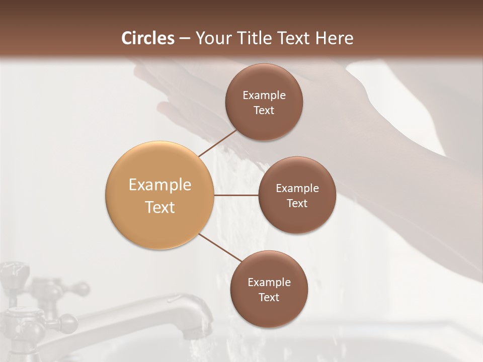 A Man Washing His Face In A Sink PowerPoint Template