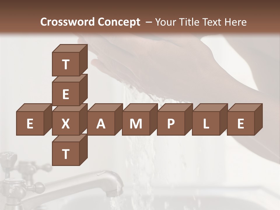 A Man Washing His Face In A Sink PowerPoint Template