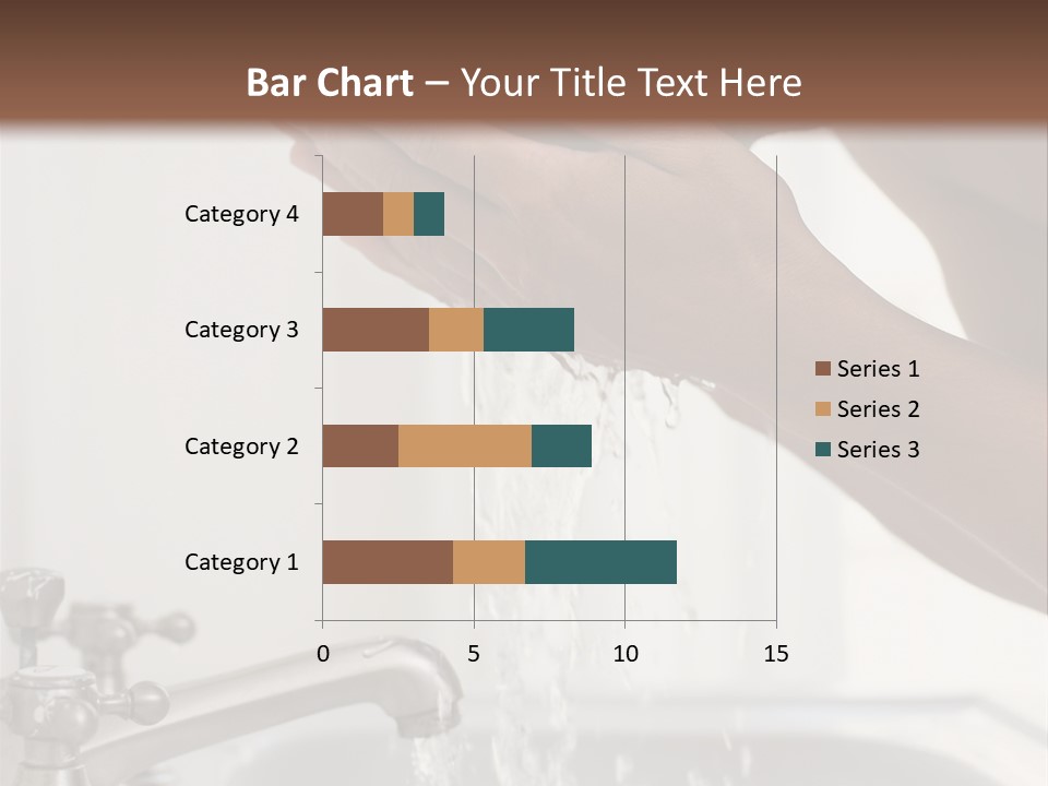 A Man Washing His Face In A Sink PowerPoint Template