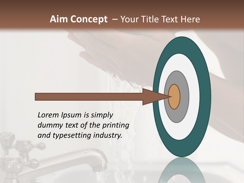 A Man Washing His Face In A Sink PowerPoint Template