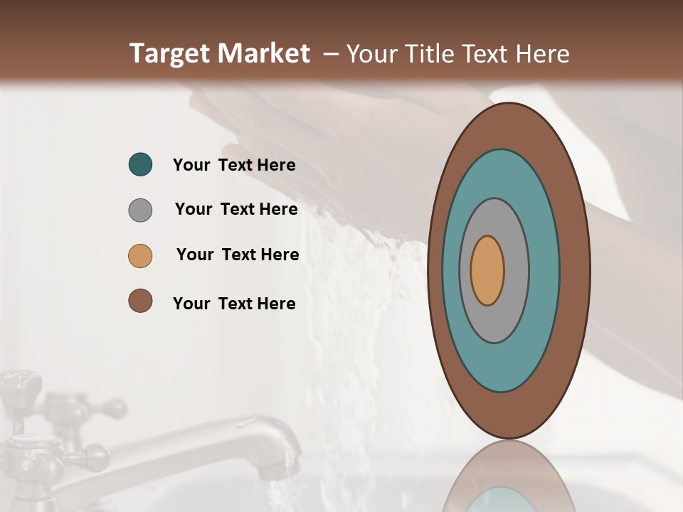 A Man Washing His Face In A Sink PowerPoint Template