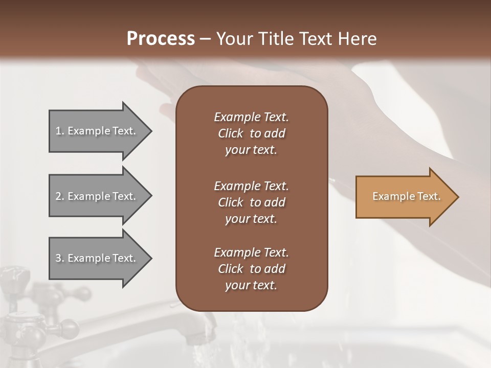 A Man Washing His Face In A Sink PowerPoint Template