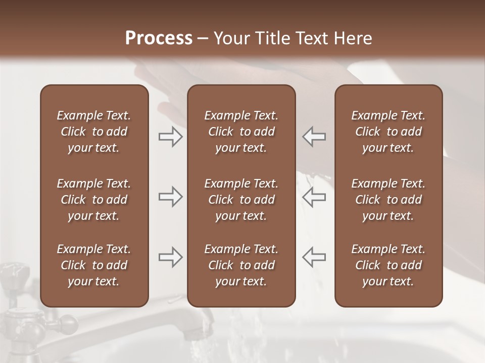 A Man Washing His Face In A Sink PowerPoint Template