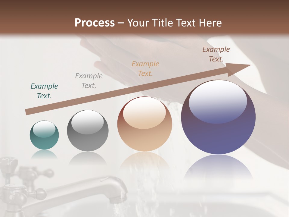 A Man Washing His Face In A Sink PowerPoint Template
