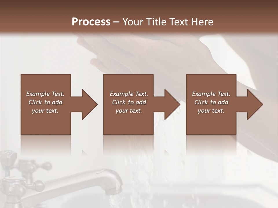 A Man Washing His Face In A Sink PowerPoint Template