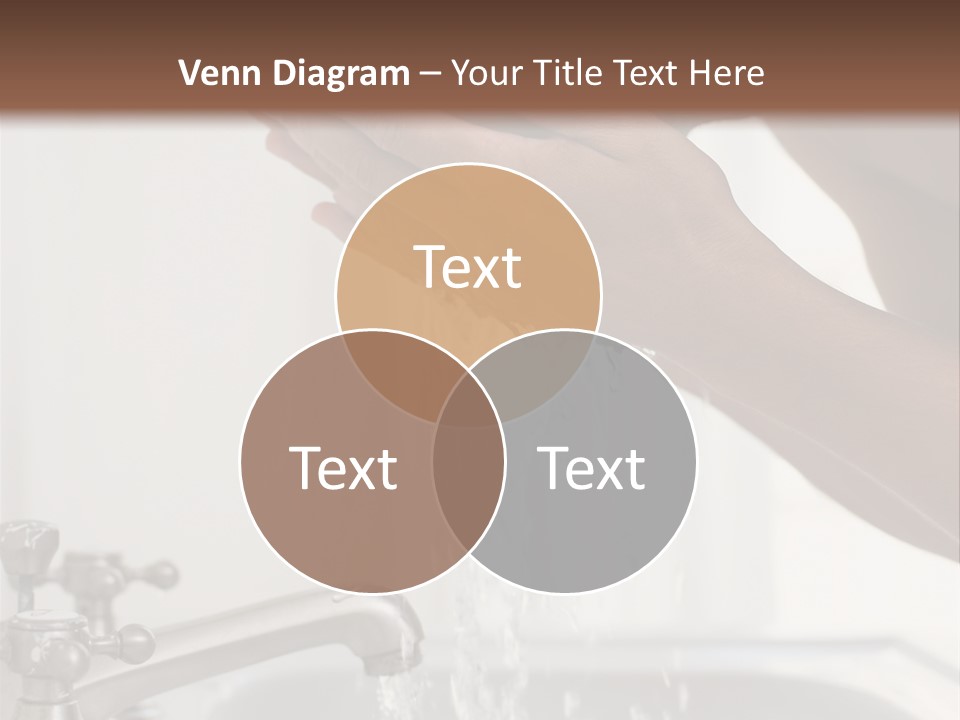 A Man Washing His Face In A Sink PowerPoint Template
